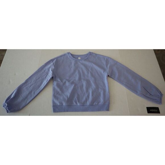 Ideology Girl's Sz M (10/12) Fresh Orchid Periwinkle Fleece Crewneck Sweatshirt - Picture 1 of 4